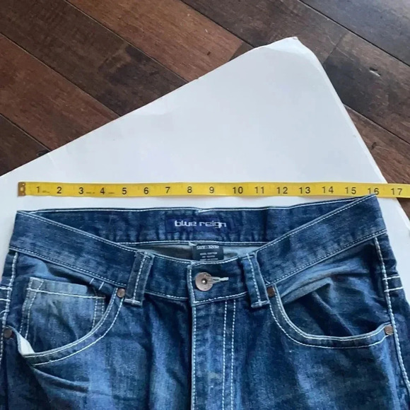 Blue Reign Men’s distressed straight leg jeans, size 32 X 32 - Picture 4 of 11